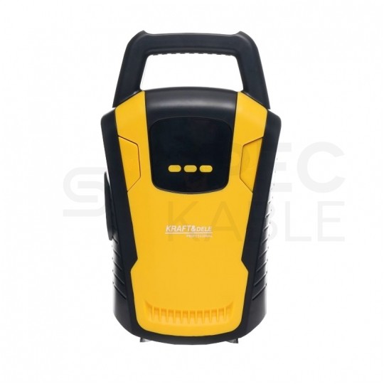 Kompresor samochodowy Pompka elektryczna Sprężarka przenośna z wyświetlaczem LED 12V 140W Kraft&Dele