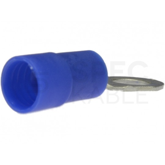 Końcówka oczkowa izolowana typ KC DIN 2,5mm2 / M8 miedziana cynowana galwanicznie niebieska 100szt.