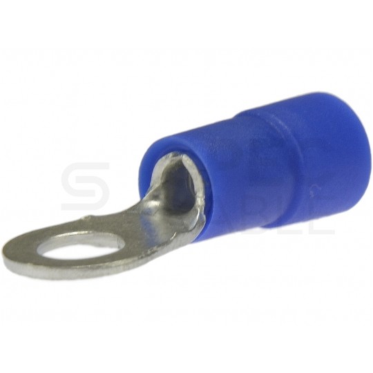 Końcówka oczkowa izolowana typ KC DIN 2,5mm2 / M8 miedziana cynowana galwanicznie niebieska 100szt.