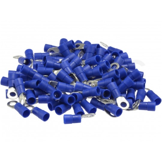 Końcówka oczkowa izolowana typ KOE DIN 16mm2 / M10 miedziana cynowana galwanicznie niebieska ERKO