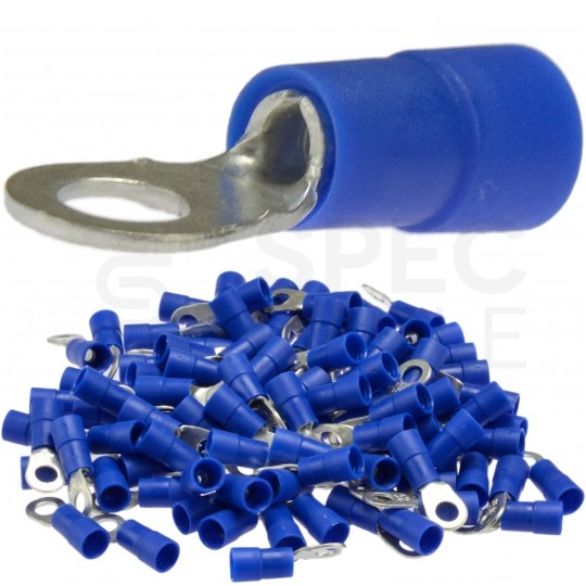 Końcówka oczkowa izolowana typ KOE DIN 16mm2 / M10 miedziana cynowana galwanicznie niebieska ERKO