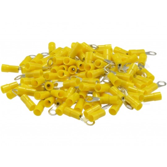 Końcówka oczkowa izolowana typ KOE DIN 25mm2 / M8 miedziana cynowana galwanicznie żółta ERKO