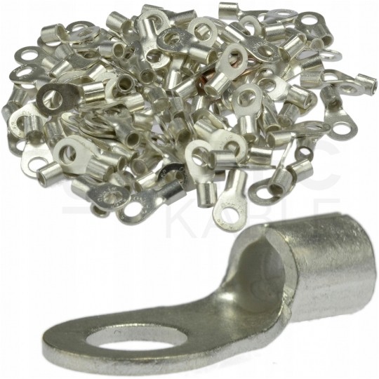 Końcówka oczkowa nieizolowana typ KOA DIN 35mm2 / M6 miedziana cynowana galwanicznie ERKO