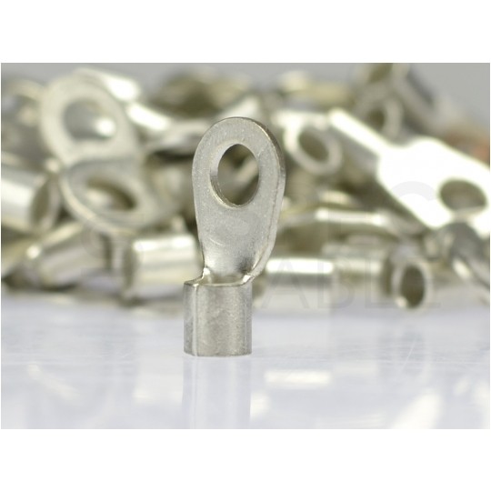 Końcówka oczkowa nieizolowana typ KOA DIN 6,0mm2 / M10 miedziana cynowana galwanicznie ERKO 100szt.