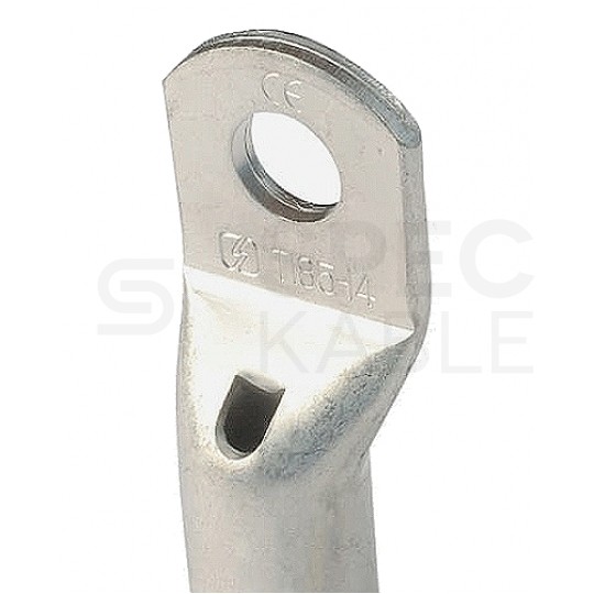 Końcówka rurowa oczkowa typ KC 16mm2 / M8 miedziana cynowana galwanicznie T-16/8