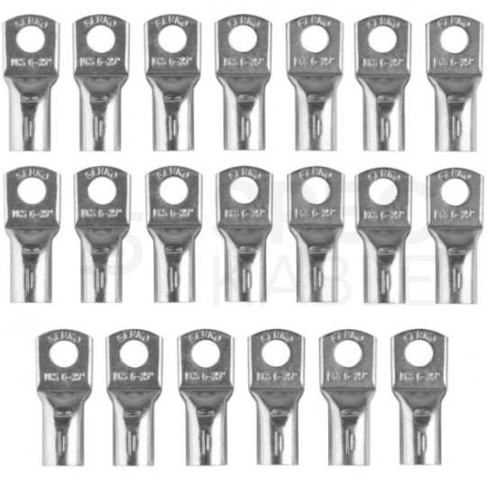 Końcówka rurowa oczkowa typ KCS 16mm2 / M5 miedziana cynowana galwanicznie ERKO