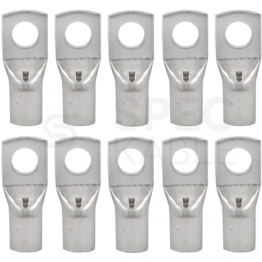 Końcówka rurowa oczkowa z otworem kontrolnym typ KCS 35mm2 / M8 miedziana cynowana galwanicznie ERKO