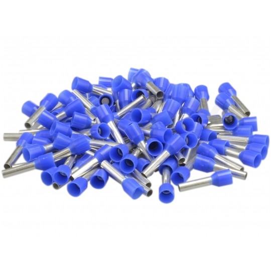 Końcówka tulejkowa izolowana typ HI / TE DIN 16mm2 / 12mm miedziana cynowana galwanicznie niebieska ERKO 100szt.