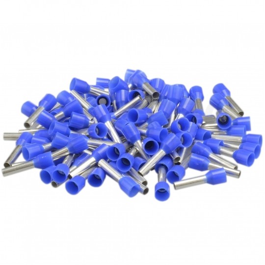 Końcówka tulejkowa izolowana typ HI / TE DIN 16mm2 / 18mm miedziana cynowana galwanicznie niebieska Elpromet 100szt.