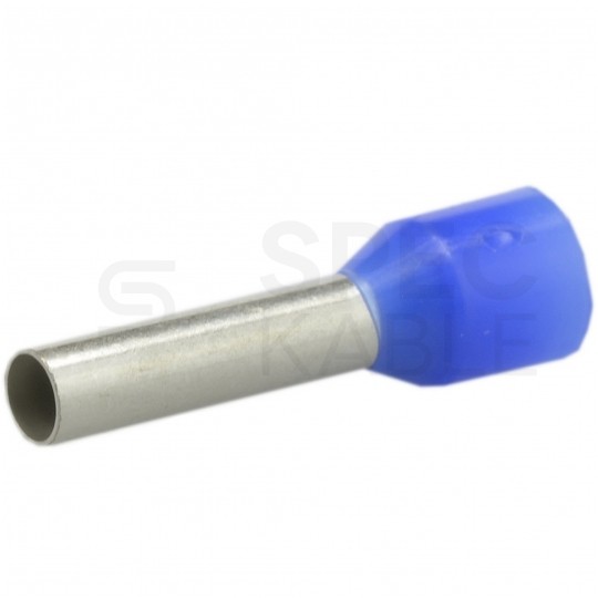 Końcówka tulejkowa izolowana typ HI / TE DIN 16mm2 / 18mm miedziana cynowana galwanicznie niebieska Elpromet 100szt.