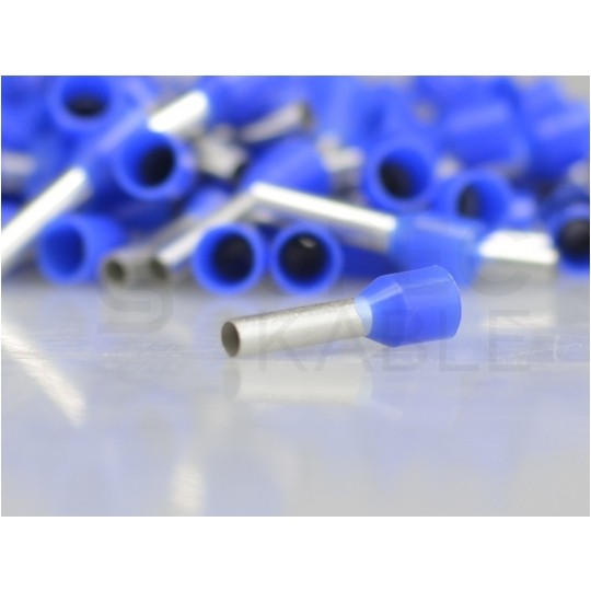 Końcówka tulejkowa izolowana typ HI / TE DIN 2,5mm2 / 12mm miedziana cynowana galwanicznie niebieska Elpromet 100szt.