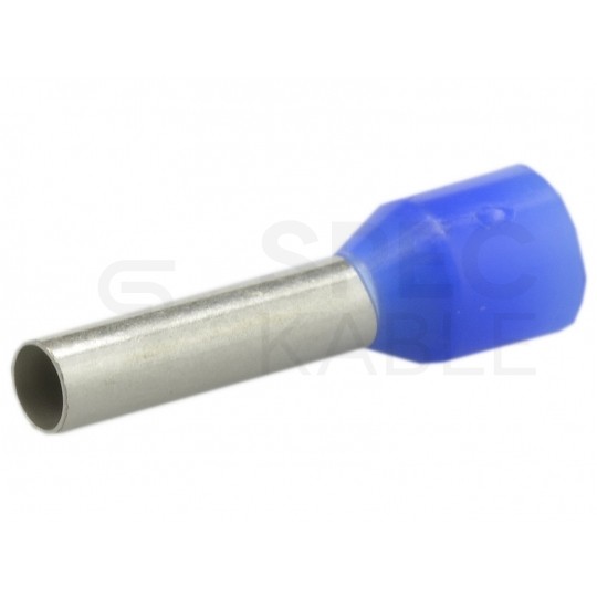 Końcówka tulejkowa izolowana typ HI / TE DIN 2,5mm2 / 12mm miedziana cynowana galwanicznie niebieska Elpromet 100szt.