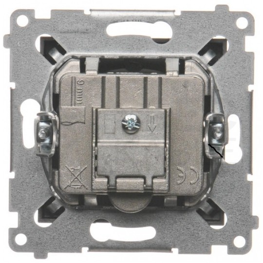 KONTAKT-SIMON 54 Gniazdo antenowe R-TV końcowe separowane antracyt