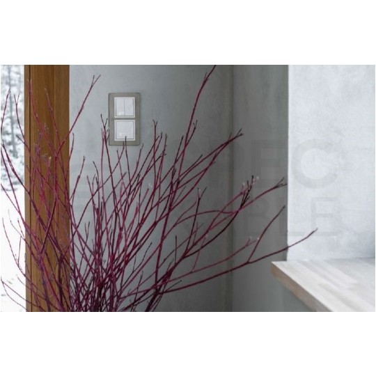 KONTAKT-SIMON 54 Nature Ramka 1-krotna szklana biała perła