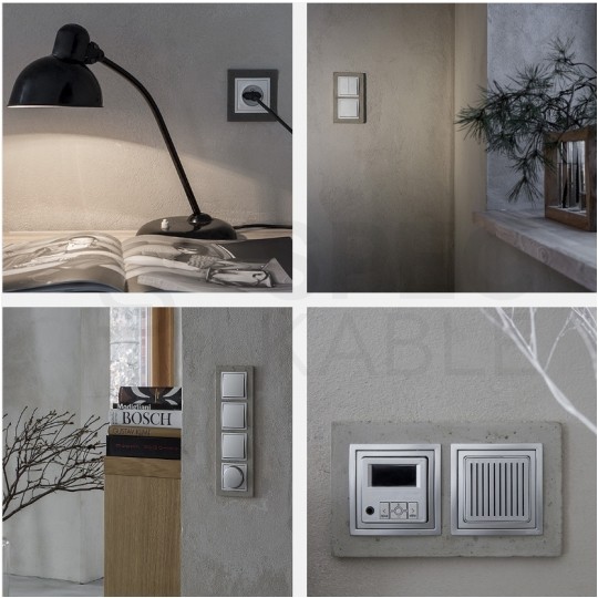 KONTAKT-SIMON 54 Nature Ramka 2-krotna szklana biała perła