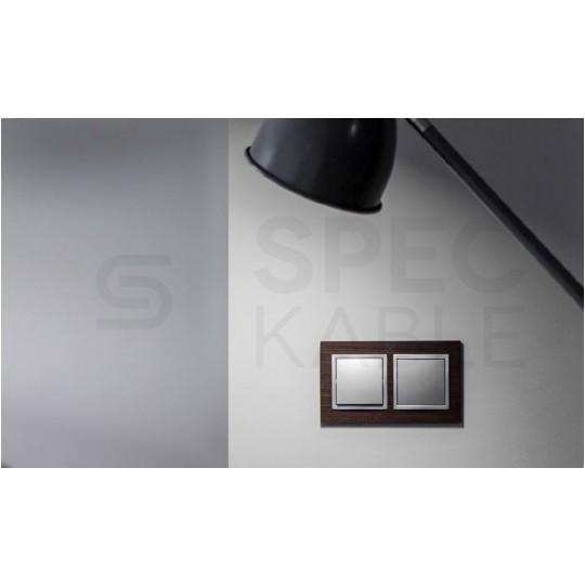 KONTAKT-SIMON 54 Nature Ramka 3-krotna szklana biała perła