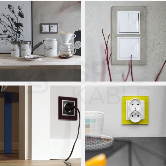 KONTAKT-SIMON 54 Nature Uszczelka IP44 do ramki 4-krotnej