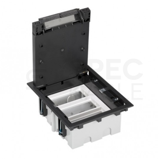 KONTAKT-SIMON Puszka podłogowa 12M (6x 45x45) IP40 regulowana grafitowa