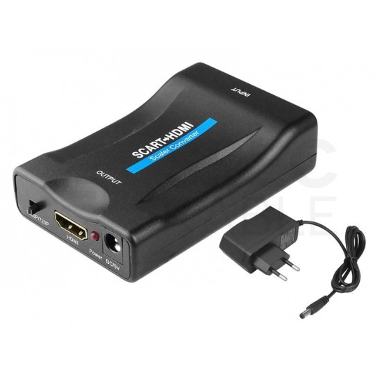 Konwerter audio-video SCART / EURO -> HDMI 1080p 60Hz Full HD