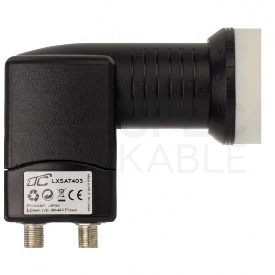 Konwerter satelitarny 60dB Quad Black LTC