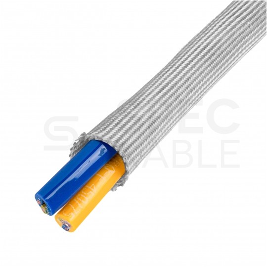 Koszulka izolacyjna 10mm sznur zaplatany z włókna szklanego odporny na wysokie temperatury do 400°C TEXTHERMA