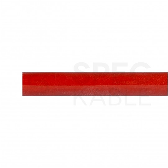 Koszulka izolacyjna silikonowa oplot z włókna szklanego odporna na wysokie temperatury do 250°C 1,5mm czerwony SCS