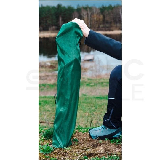 Krzesełko biwakowe, turystyczne składane wodoodporne zielone 79x79x45cm NEO 63-157