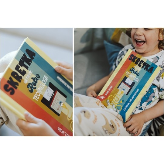 Książka dla dzieci "Skrętka na tropie retro technologii" Paweł Skiba + GRATIS patchcord NEKU