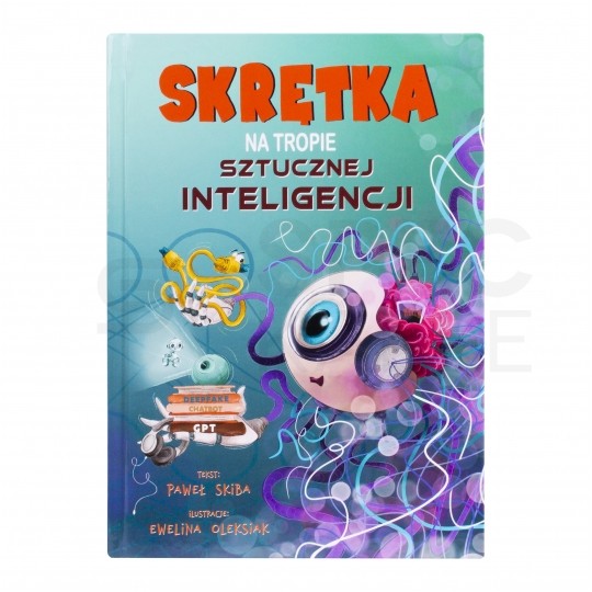 Książka dla dzieci "Skrętka na tropie sztucznej inteligencji" Paweł Skiba + GRATIS patchcord NEKU