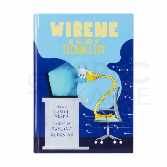 Książka dla dzieci "Skrętka na tropie technologii" Paweł Skiba (wydanie angielskie) + GRATIS patchcord NEKU