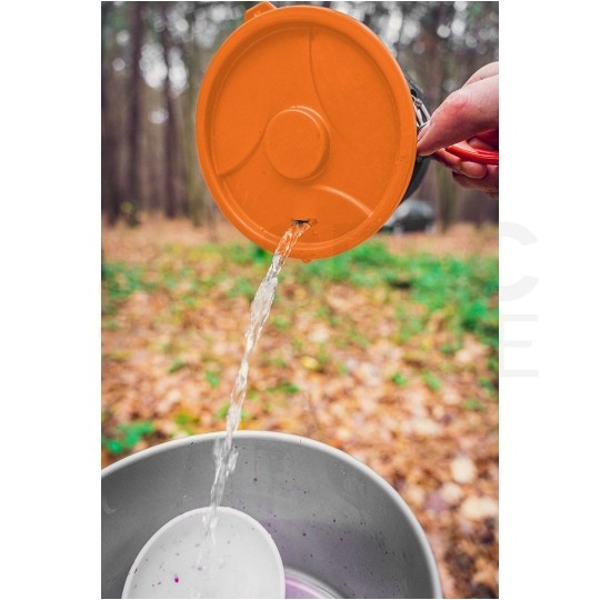 Kuchenka turystyczna, survivalowa (komplet garnek 1L, talerz 400ml + palnik) 3w1 NEO 63-151