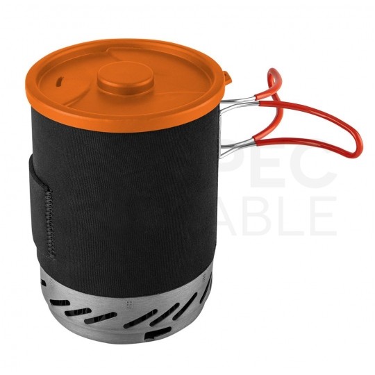 Kuchenka turystyczna, survivalowa (komplet garnek 1L, talerz 400ml + palnik) 3w1 NEO 63-151