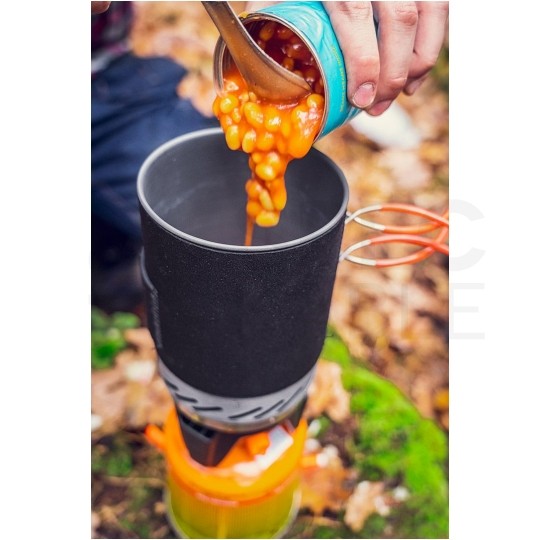 Kuchenka turystyczna, survivalowa (komplet garnek 1L, talerz 400ml + palnik) 3w1 NEO 63-151