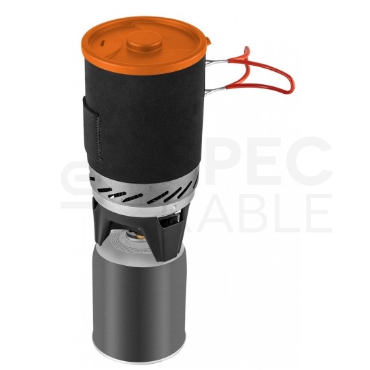 Kuchenka turystyczna, survivalowa (komplet garnek 1L, talerz 400ml + palnik) 3w1 NEO 63-151