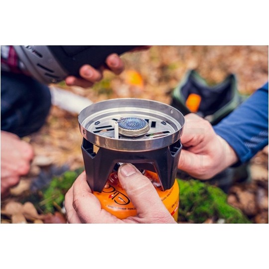 Kuchenka turystyczna, survivalowa (komplet garnek 1L, talerz 400ml + palnik) 3w1 NEO 63-151