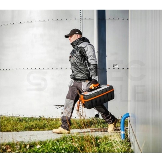 Kurtka ocieplana z kapturem odblaskowa ostrzegawcza, żółta robocza rozmiar XXL/56 NEO 81-710-XXL