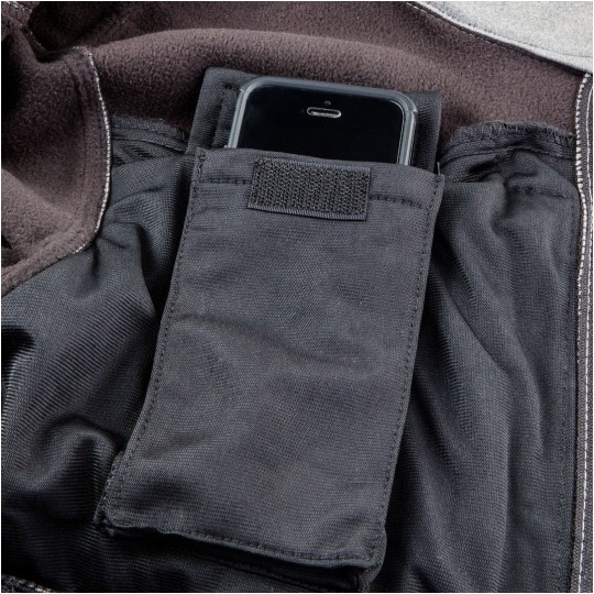 Kurtka ocieplana z kapturem, szara SOFTSHELL robocza rozmiar XXL/58 NEO 81-551-XXL