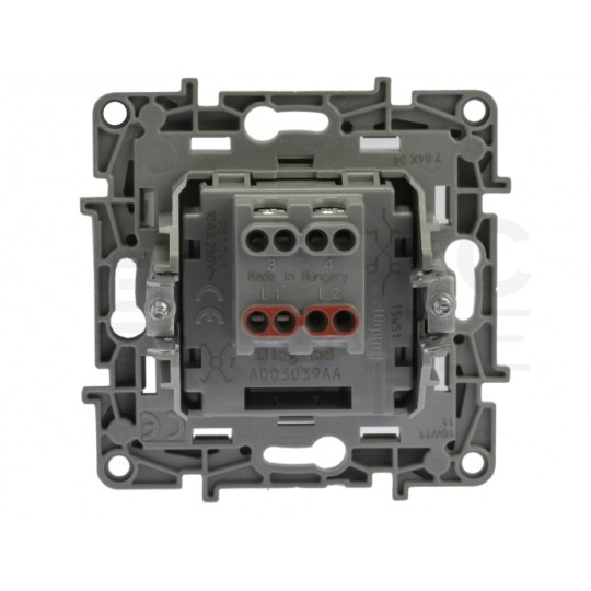 Łącznik krzyżowy pojedynczy NILOE biały 10AX bez piktogramu Legrand