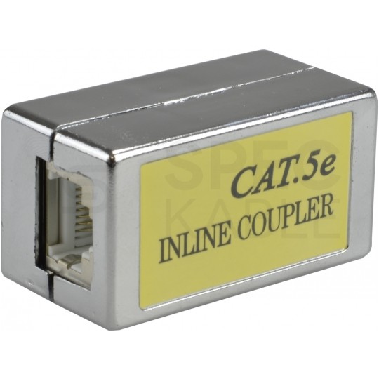 Łącznik modularny beczka 2xRJ45 8P8C kat.5e ekranowany FTP NEKU