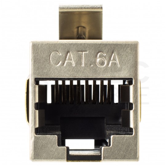 Łącznik modularny keystone 2xRJ45 8P8C kat.6A ekranowany FTP