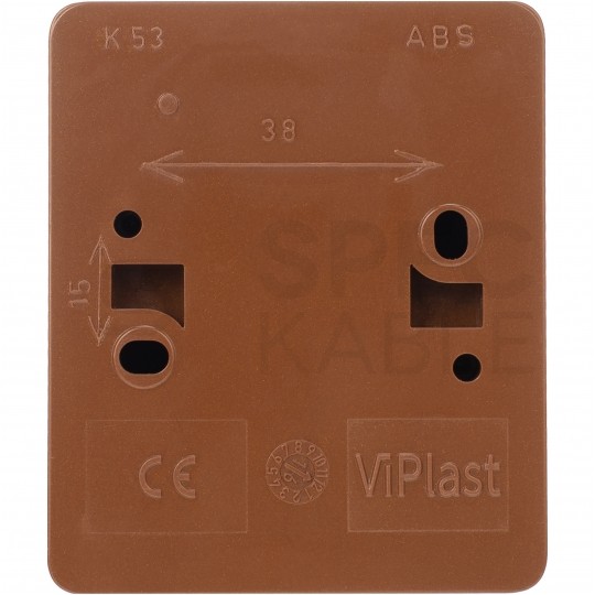 Łącznik pojedynczy natynkowy hermetyczny IP44 brązowy Koala ViPlast