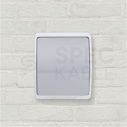 Łącznik pojedynczy natynkowy hermetyczny IP44 szary Koala ViPlast