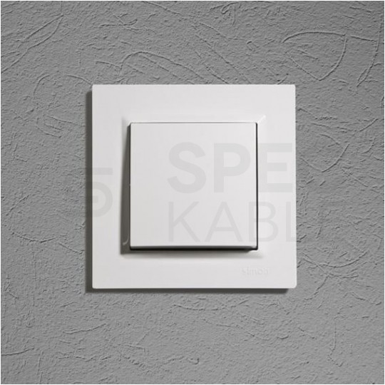 Łącznik pojedynczy SIMON 10 czarny matowy szybkozłączka 10AX Kontakt Simon CW1.01/49