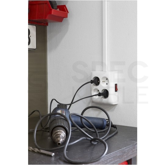 Łącznik pojedynczy SIMON Aquaclick natynkowy bryzgoszczelny IP44 czarny 10AX z podświetleniem LED Kontakt Simon ACW1L/49