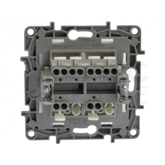 Łącznik schodowy podwójny NILOE biały 10AX bez piktogramu Legrand