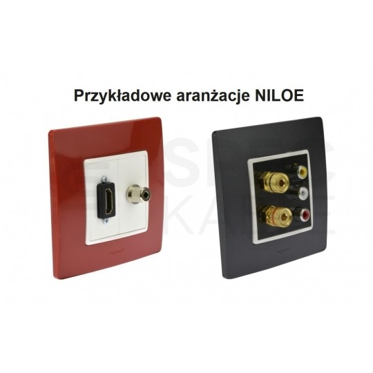 Łącznik schodowy podwójny NILOE biały 10AX bez piktogramu Legrand