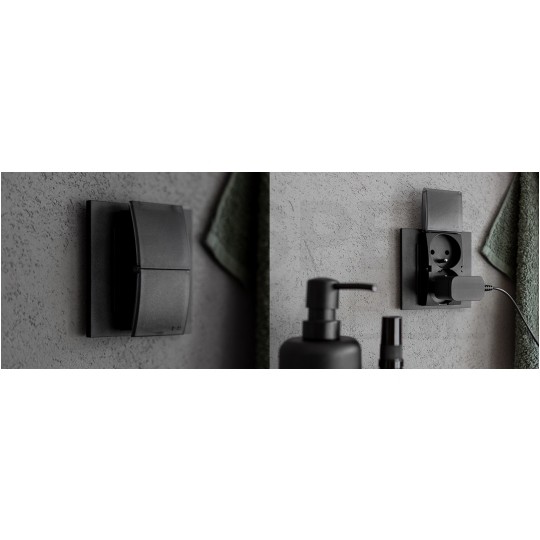 Łącznik schodowy pojedynczy SIMON 55 biały matowy 10AX Kontakt Simon TW6.01/111