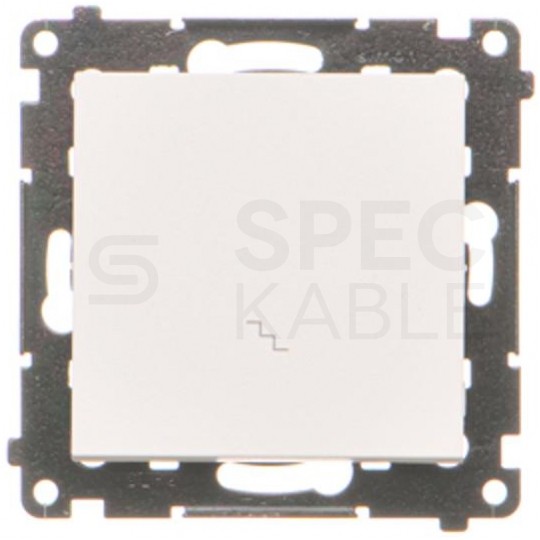 Łącznik schodowy pojedynczy SIMON 55 biały matowy 10AX Kontakt Simon TW6.01/111
