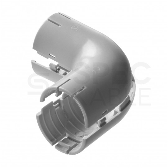 Łącznik składany kątowy LSK 20 szary do rur sztywnych (RL i RLM) oraz karbowanych (RKGL i RKGS) AKS