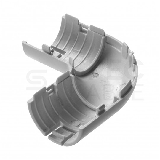 Łącznik składany kątowy LSK 20 szary do rur sztywnych (RL i RLM) oraz karbowanych (RKGL i RKGS) AKS